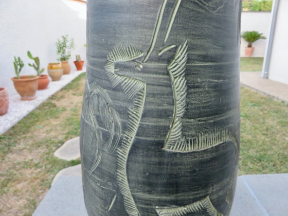 Image 1 of Important ceramic vase by Francisco Figueras, Catalonia, Spain