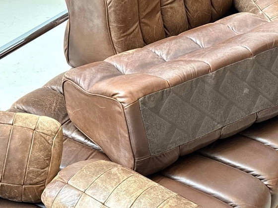 Image 1 of Sofá cama DS-85, un modelo emblemático de De Sede, color marrón coñac, Suiza, década de 1960.