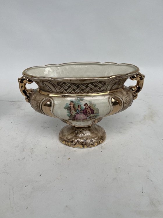 Image 1 of Antique Italian three-piece vase set, 20th century