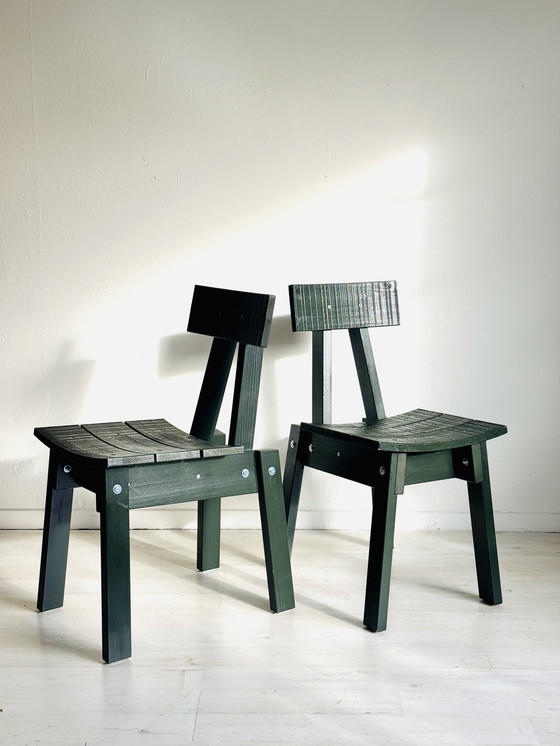 Image 1 of Sillas Ikea Industriell Piet Hein Eek verde oscuro