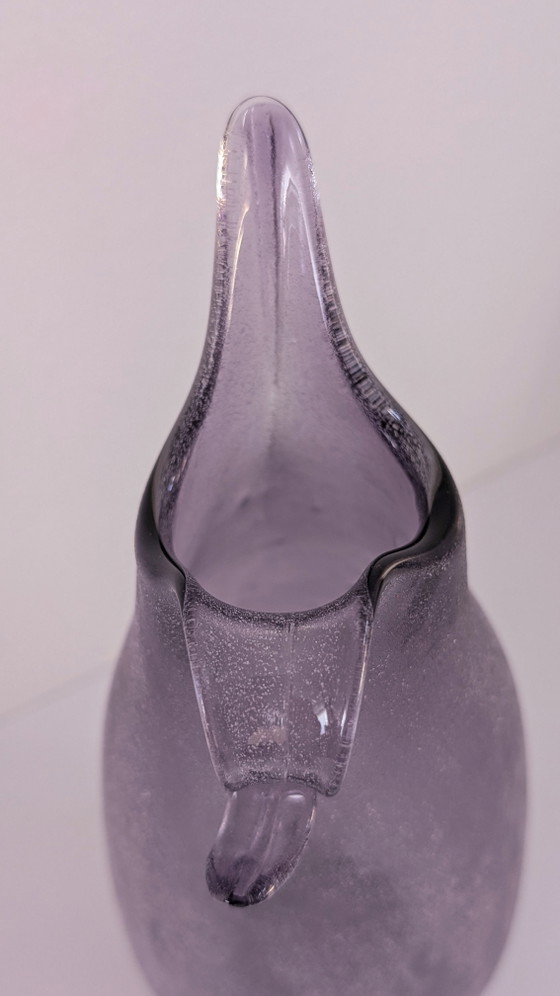 Rare carafe/vase Murano « Scavo » – Améthyste monochrome – Années 1960/70 – Glass (photo 4 of 10)