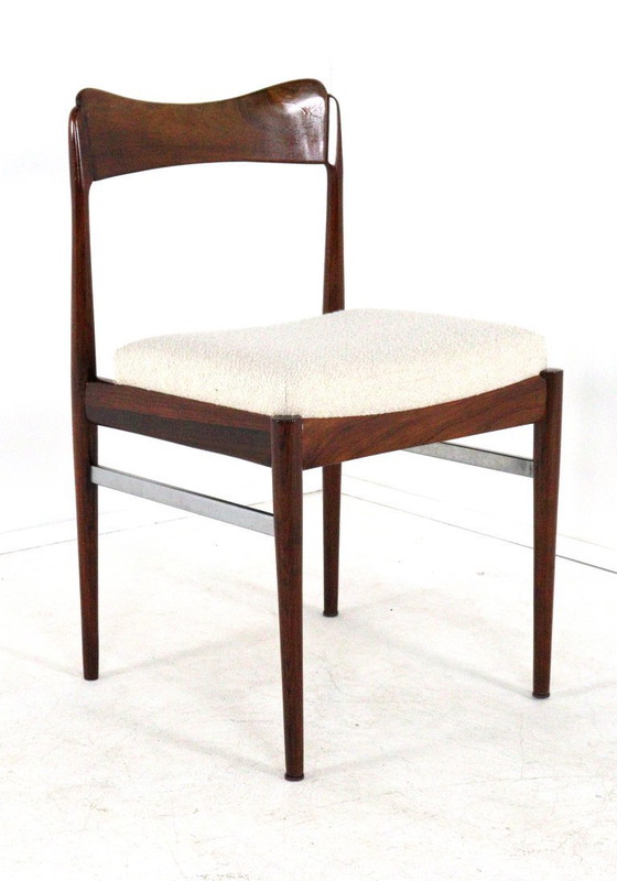 Set di 6 sedie da pranzo in palissandro, sedie da pranzo nuove, imbottite, stile vintage – AWA, Wood (photo 11 of 17)
