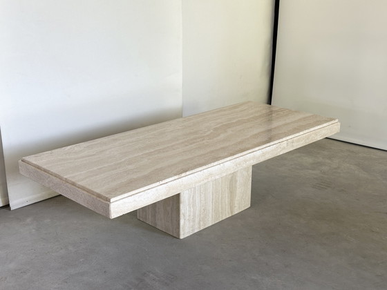 Image 1 of Vintage travertine coffee table