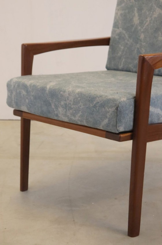 Image 1 of Vintage armchair easy chair newly upholstered 'Mettman'