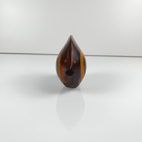 Image 1 of Kleine Fischstatue aus exotischem Holz, Mid-Century Modern