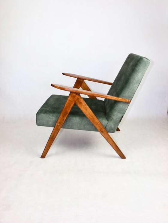 Image 1 of B-310 VAR-Sessel aus olivem Samt, 1975