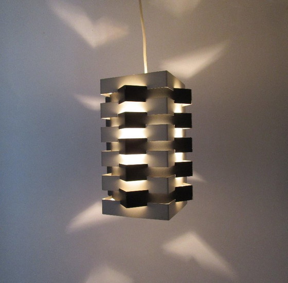 Image 1 of Lampada a sospensione in metallo di Hoogervorst per Anvia, anni '50.