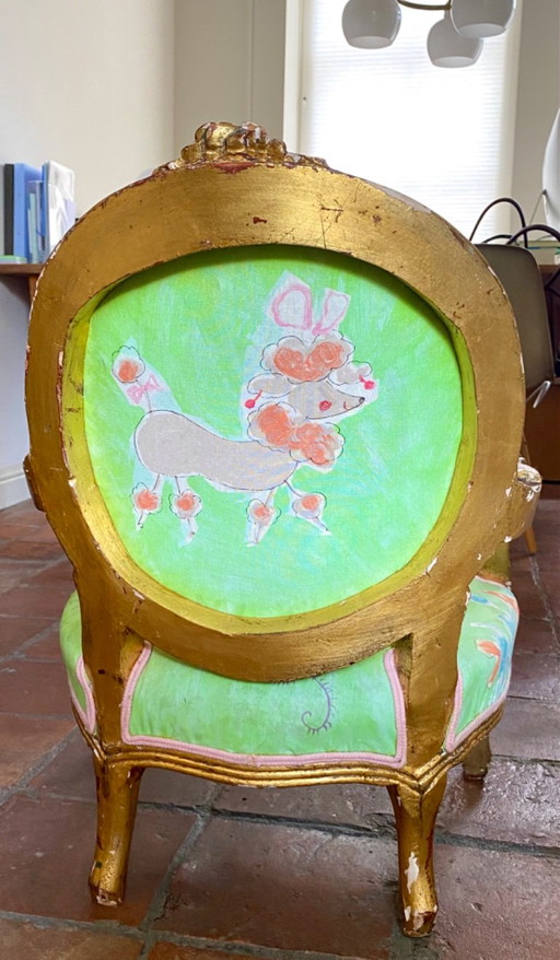 Silla pequeña tapizada con tela de Designers Guild. – fauteuils, Other (photo 2 of 5)