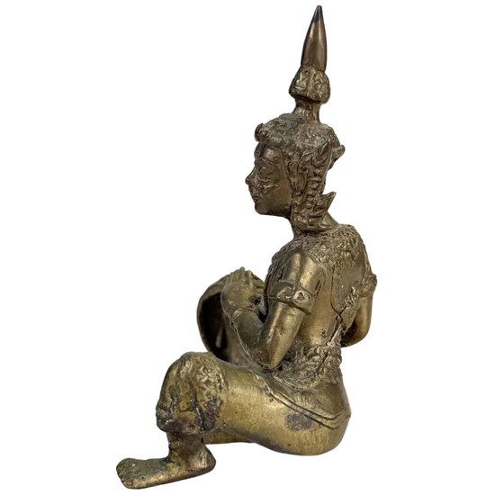 Set di Antiche Sculture di Musicisti Thailandesi in Bronzo – Bronze (photo 5 of 10)