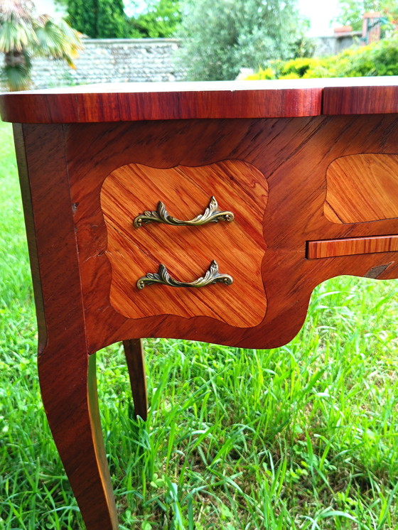 Image 1 of Louis XV style dressing table in marquetry
