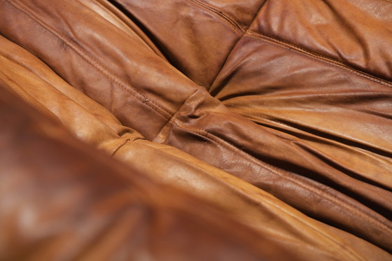 Image 1 of Perfect Rich Patinated Togo in Original Natural Leather by Michel Ducaroy - Ligne Roset