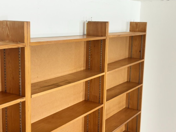 Image 1 of Grande étagère vintage | Étagère des années 1960 | Bibliothèque en pin massif | Modulaire