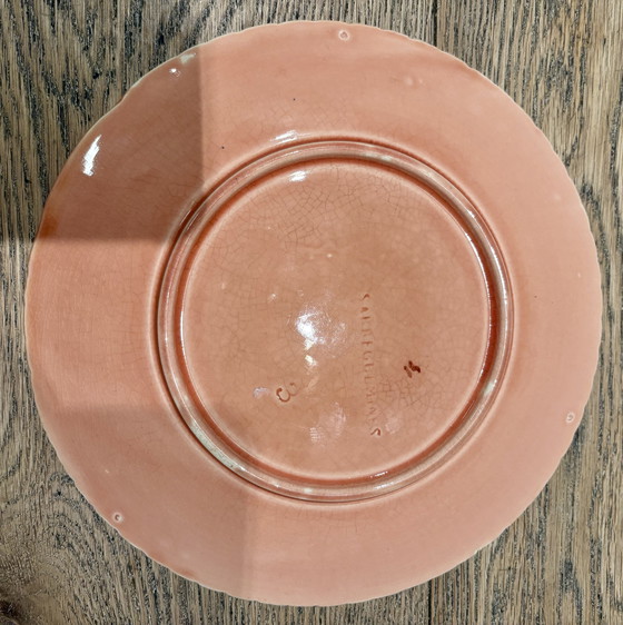 Image 1 of 2 Barbotine-Muschelteller / Austernschalen, ca. 1900