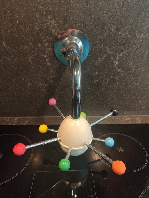 Sputnik Vintage Coat Rack Colored Set of Balls