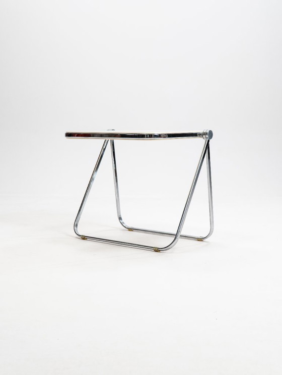 Image 1 of Vintage beige Platone opklapbaar bureau van Giancarlo Piretti voor Anonima Castelli, jaren 70