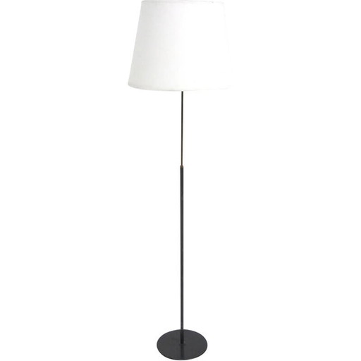 Vintage metalen vloerlamp, Zweden 1950