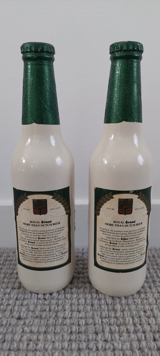 Image 1 of Vintage setverkoop van 2 Royal Brand Beer exportflesssen