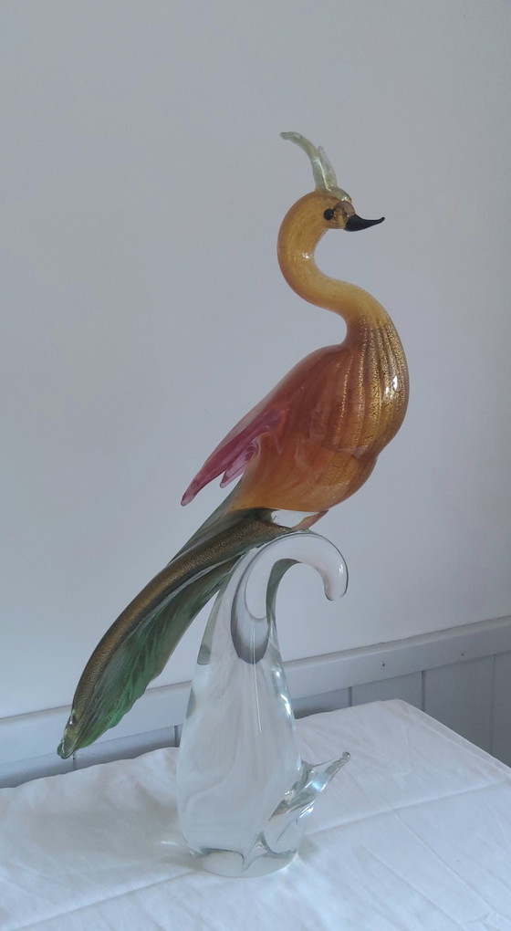 Image 1 of Pauw Murano glas Formia Bladgoud