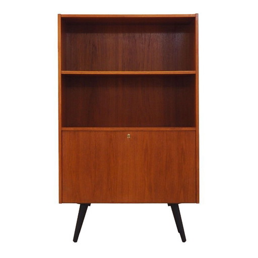 Bibliothèque en teck, design danois, années 1970, production : Danemark