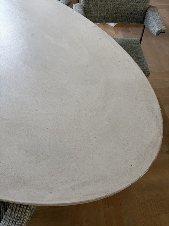 Beautiful Concrete Table with Steel Frame – Dining tables, Metal, Stone (photo 4 of 5)