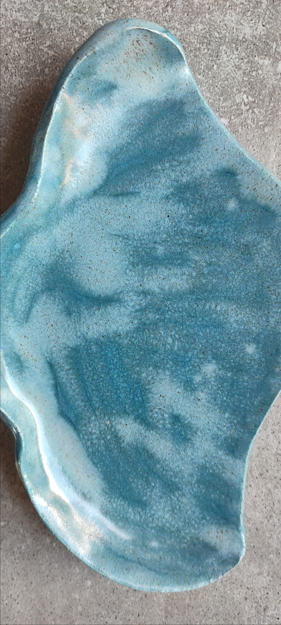 Image 1 of Audrey-signed ceramic art ceramic trinket dish