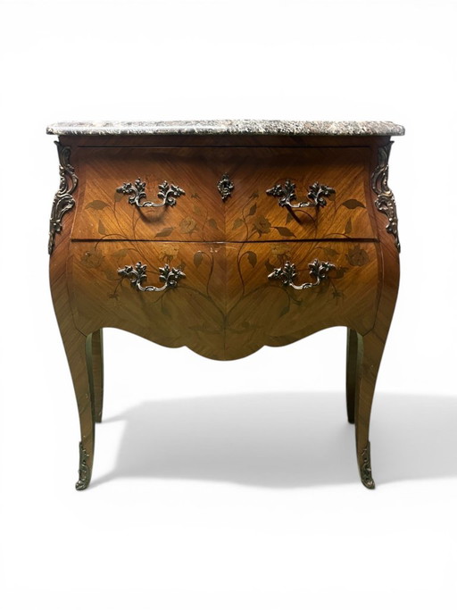 Louis XV style curved commode