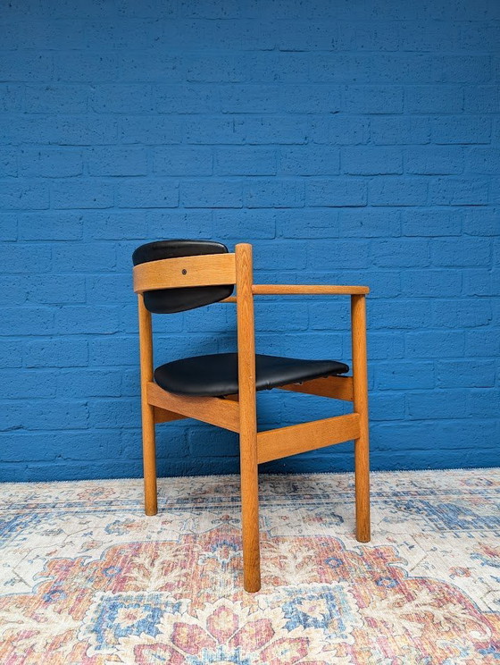 Image 1 of 1x Vintage armchair office chair, Jørgen Bækmark for FDB Møbler, 1970s