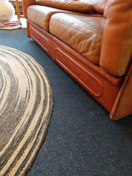 Image 1 of 1 divano a 2 posti Baxter Acron di Marco Milisich anni '70 in pelle di bufalo