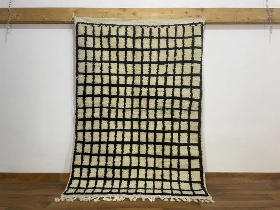 Image 1 of Marokkanischer Teppich aus Naturleinen, 250 x 200 cm