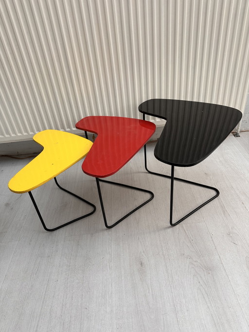 3 tables gigognes - Willy Van Der Meeren, Belgique-1950