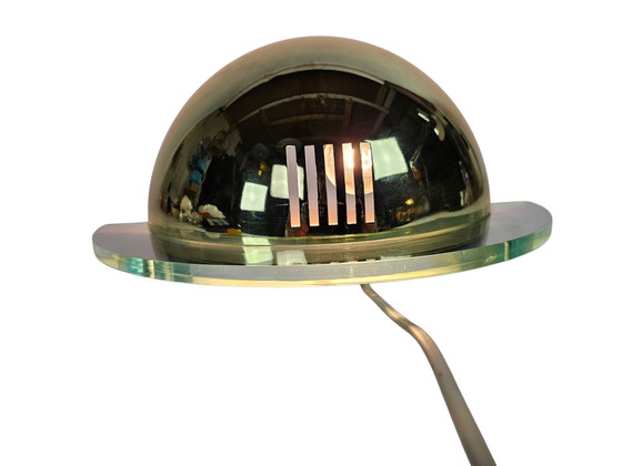 Image 1 of Vrieland design - Holland - wandverlichting - globe - wandlamp - goud - messing - 70's