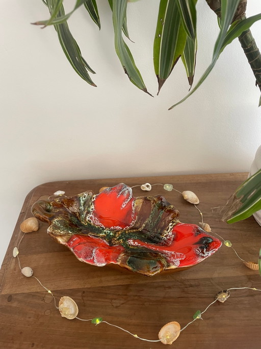 Vide-poche Vallauris en forme de feuille