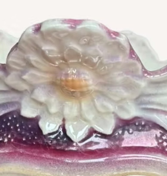 Image 1 of Vaso/cachepot in ceramica decorata d'epoca