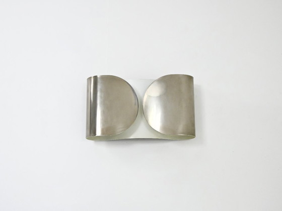 Image 1 of Chrome Foglio wall lamp by Tobia & Afra Scarpa for Flos, 1960s