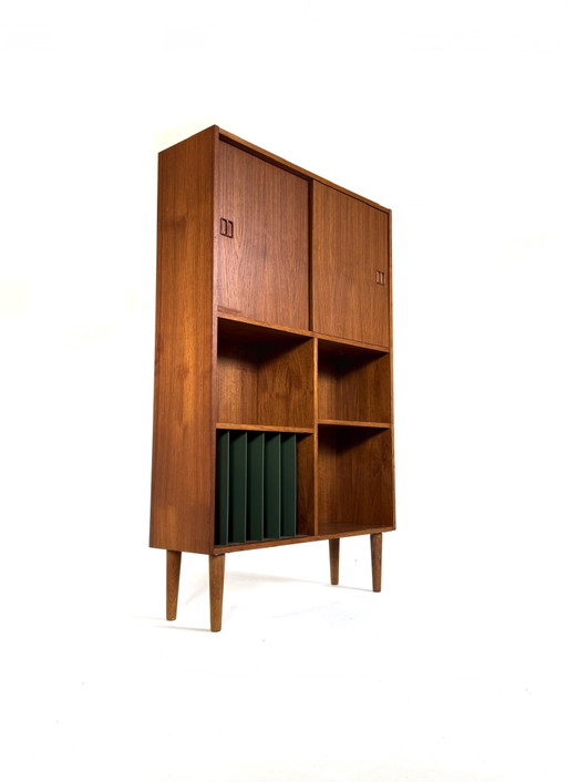 Vintage Danish Teak LP Cabinet '60s – high boards, Wood