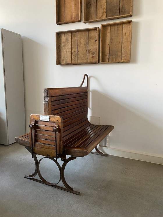 Image 1 of autentica panchina della metropolitana parigina