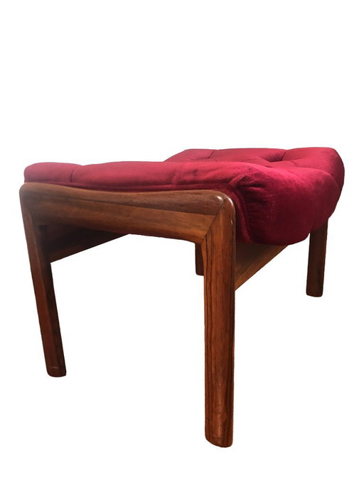 1 Bröderna Anderssons -Ottoman in Palisander, 60'S