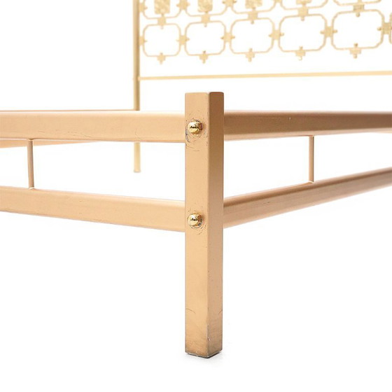 Image 1 of Letto con testiera in ottone di Luciano Frigerio, anni '70