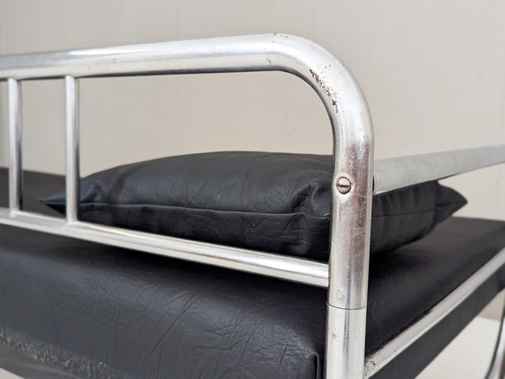 Image 1 of Divano in acciaio tubolare Bauhaus di Hynek Gottwald, anni '30