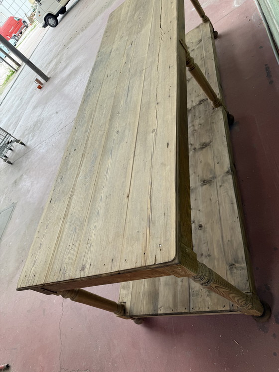 Image 1 of Bancone drappeggio del 800 in legno 