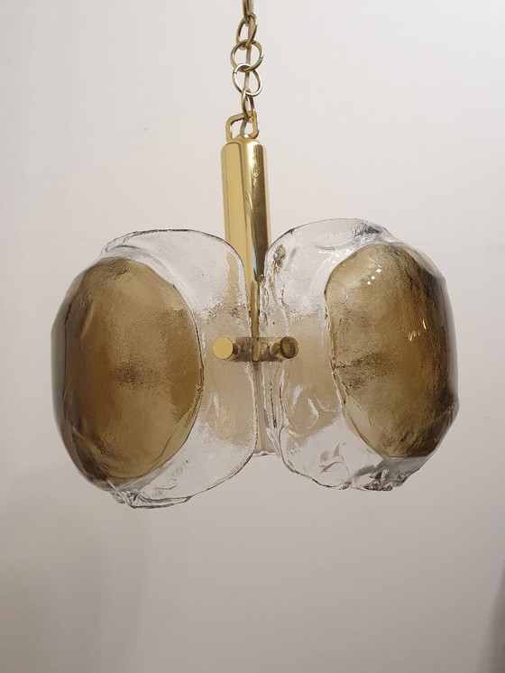 Image 1 of Kaiser Leuchten Murano Mazzega Lustre En Verre Années 1970