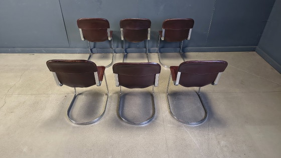 Image 1 of Vintage dining chairs by Cidue set of 6, 1970s