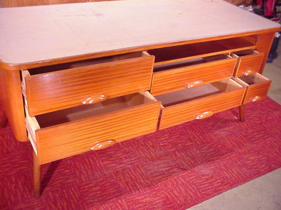 Image 1 of Mostrador de caoba de diseño, mueble de tienda, muebles antiguos, bar