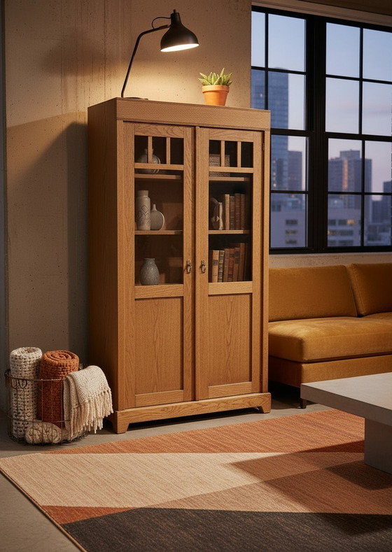 Image 1 of Mobile antico, libreria, vetrina, stile Art Déco.