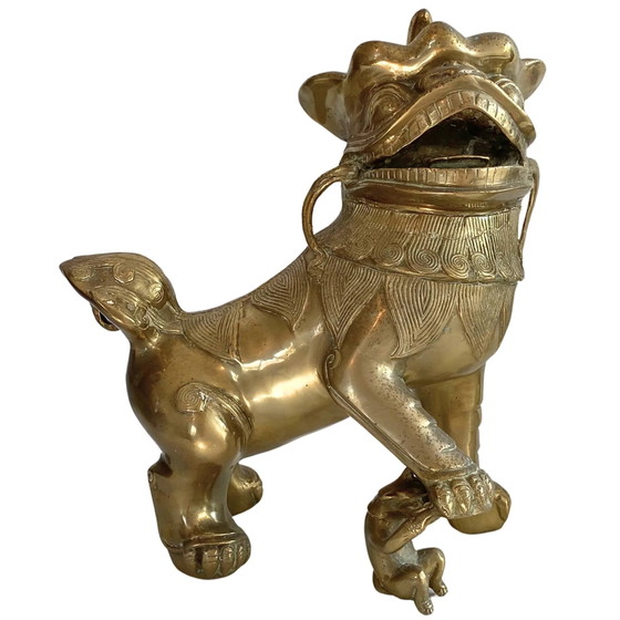 Buddha monumentale dorato a fuoco – Stile Tibetano-Rattanakosin – 44 cm / 6.4 kg – Sculture, Bronze (photo 4 of 20)