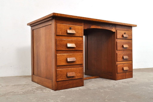 Art deco oak desk 1930s