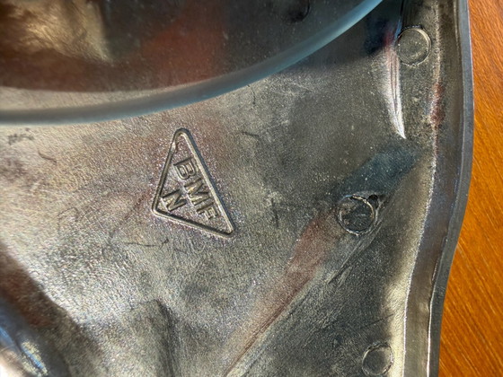 Plateau poisson vintage en verre par BMF Fritz Nagel, Accessoires de table, Métal, Argenté (photo 6 sur 9)