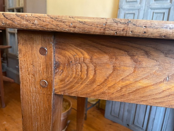 French Antique Walnut Side Table – Brass, Wood (photo 10 of 15)