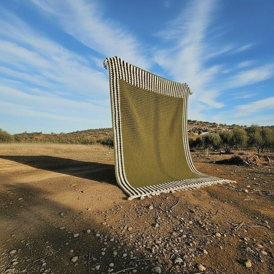 Image 1 of Marokkaans Atlas wollen tapijt, handgeweven volgens traditionele methoden, 1,5/2,6 m