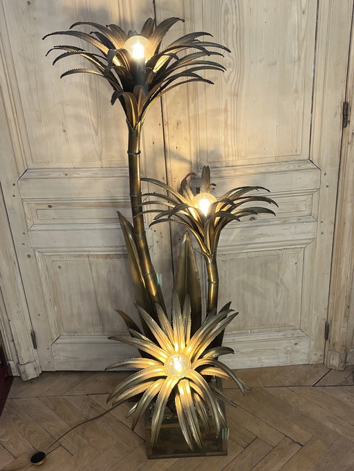 Maison Jansen "palm tree" floor lamp.